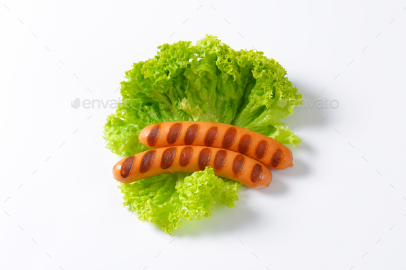 Grilled mini Vienna sausages - studio shot (Misc) Photo Download