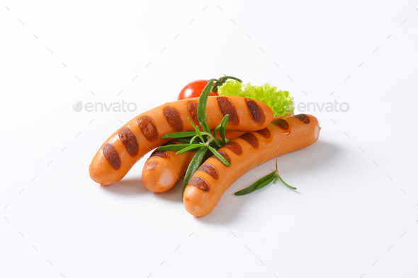 Grilled mini Vienna sausages - studio shot (Misc) Photo Download