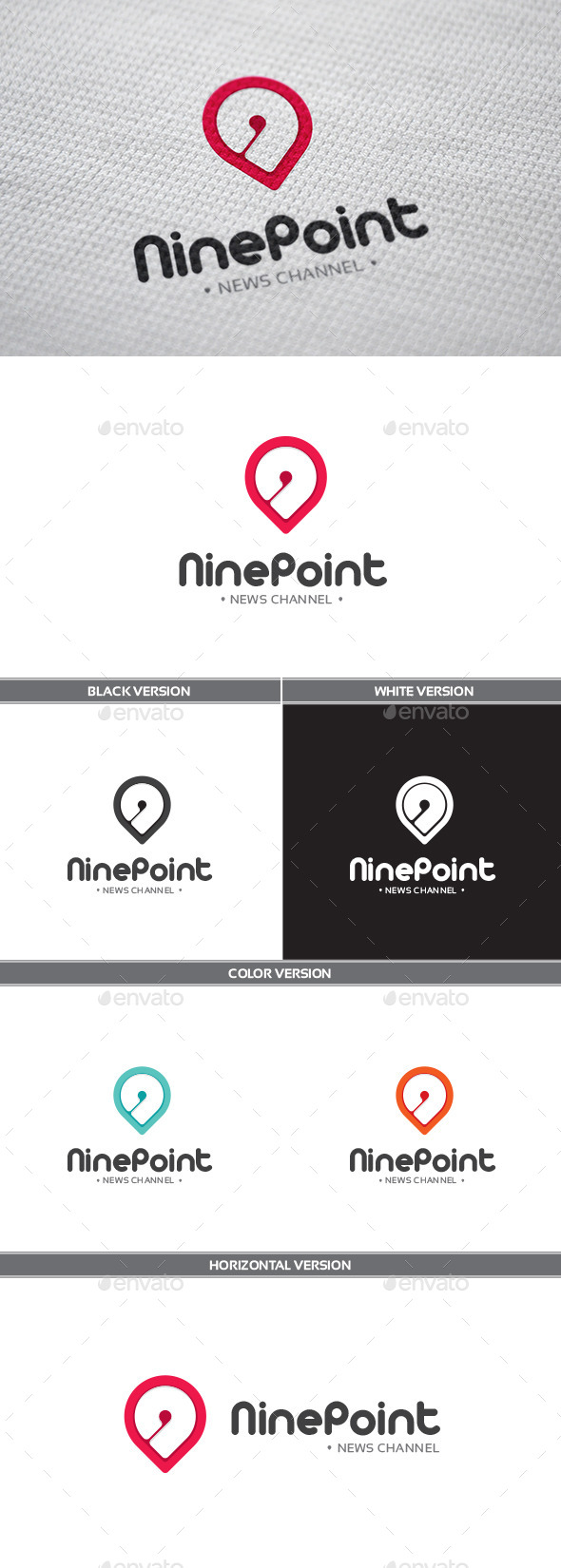 GraphicRiver NinePoint Logo 9925675 GraphicRiver NinePoint Logo 9925675