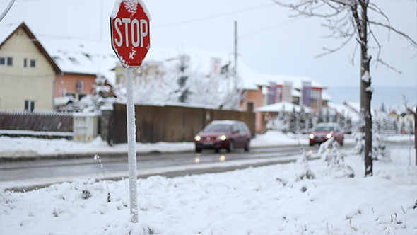 Winter Traffic Sign Winter Traffic Sign