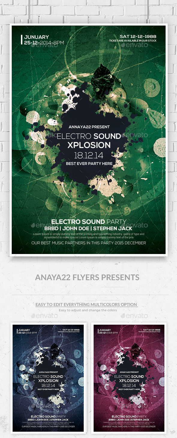 Abstract Future Flyer Templates (Clubs & Parties)