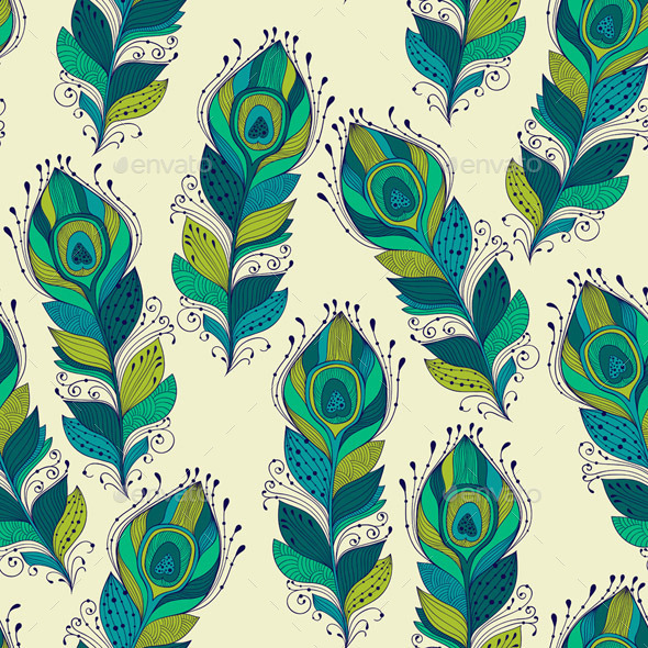 GraphicRiver Seamless Pattern with Peacock Feathers 9927839 GraphicRiver Seamless Pattern with Peacock Feathers 9927839