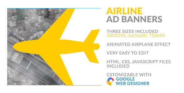 airline html5 ad banner 