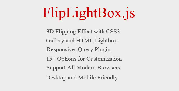 Flipping Lightbox 3D with jQuery and CSS3 Flipping Lightbox 3D with jQuery and CSS3