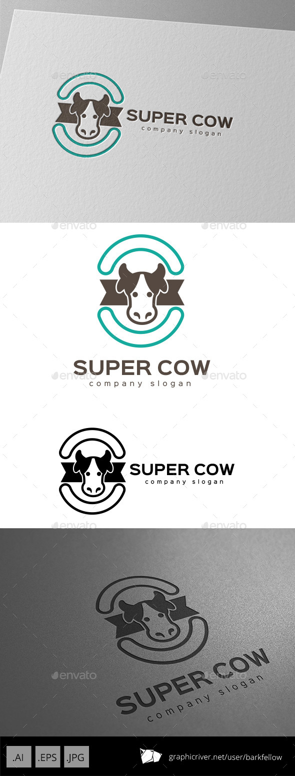 GraphicRiver Super Cow Milk Logo Design 9929128 GraphicRiver Super Cow Milk Logo Design 9929128