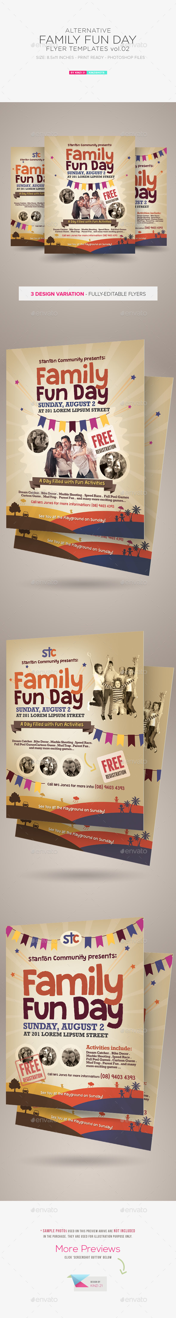 Alternative Family Fun Day Flyers vol.02 (Holidays)