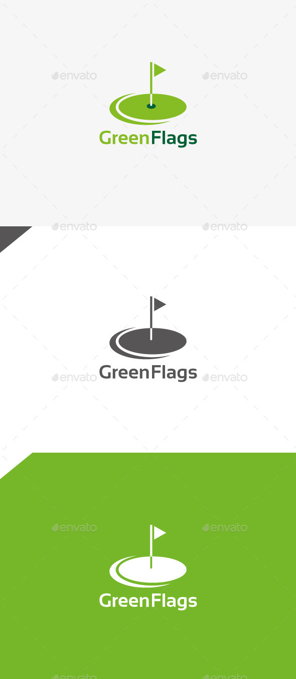 GraphicRiver Green Flags 9929666 GraphicRiver Green Flags 9929666