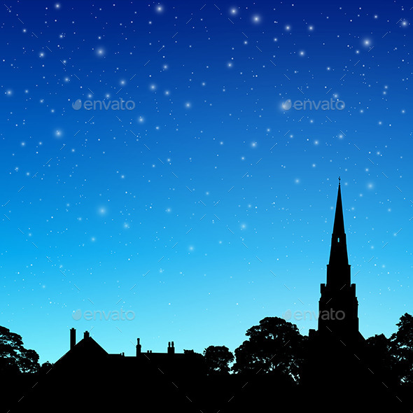 GraphicRiver Church Spire with Night Sky 9929692 GraphicRiver Church Spire with Night Sky 9929692