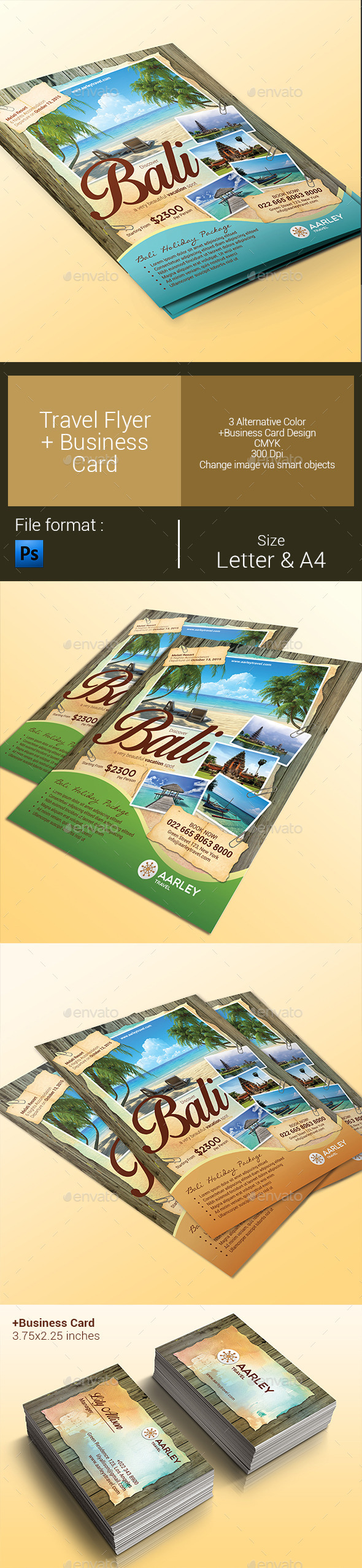 Travel Flyer + Business Card (Holidays)