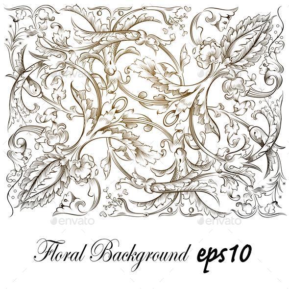 GraphicRiver Floral Element Background 9930945 GraphicRiver Floral Element Background 9930945
