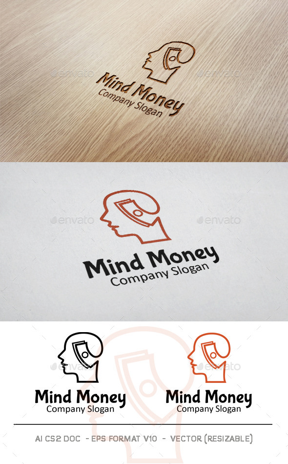 GraphicRiver Money Mind Logo 9932125 GraphicRiver Money Mind Logo 9932125