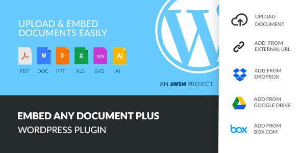 CodeCanyon Embed Any Document Plus WordPress Plugin 9911763 CodeCanyon Embed Any Document Plus WordPress Plugin 9911763