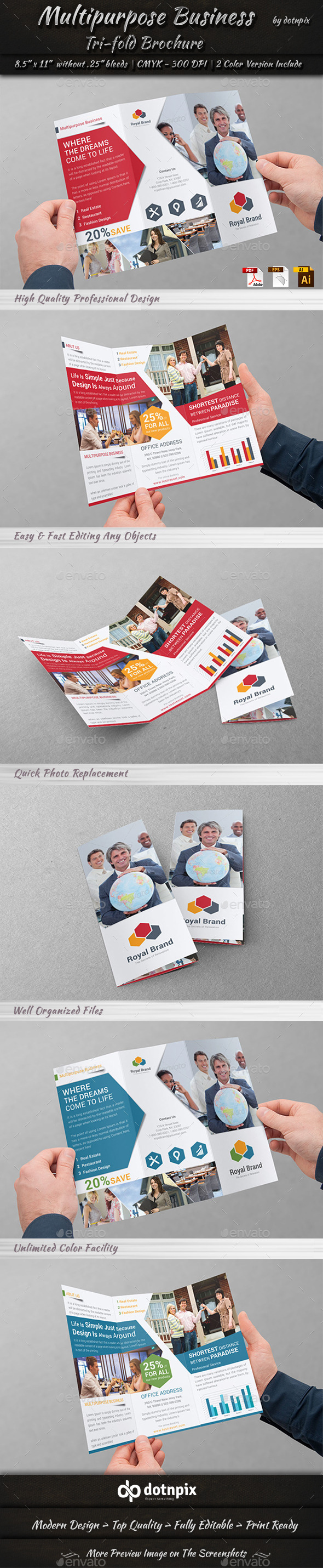 GraphicRiver Multipurpose Business Tri-Fold 9916438 GraphicRiver Multipurpose Business Tri-Fold 9916438