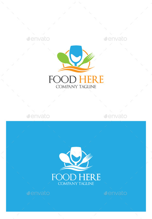 GraphicRiver Food Here Logo 9935003 GraphicRiver Food Here Logo 9935003