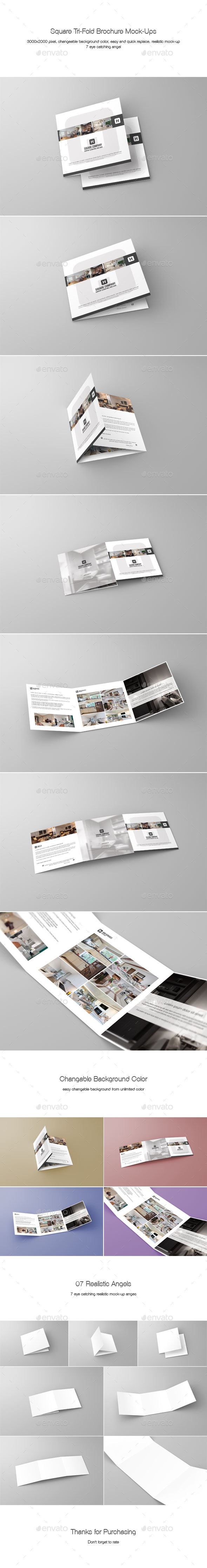GraphicRiver Square Tri-Fold Brochure Mock-Ups 9935230 GraphicRiver Square Tri-Fold Brochure Mock-Ups 9935230