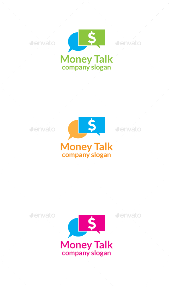 GraphicRiver Money Talk Logo 9935325 GraphicRiver Money Talk Logo 9935325