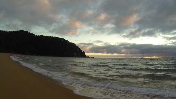 Golden Beach at Sunset Golden Beach at Sunset