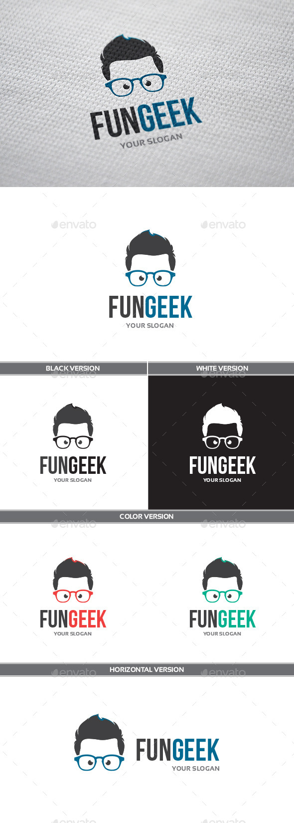 GraphicRiver FunGeek Logo 9935623 GraphicRiver FunGeek Logo 9935623