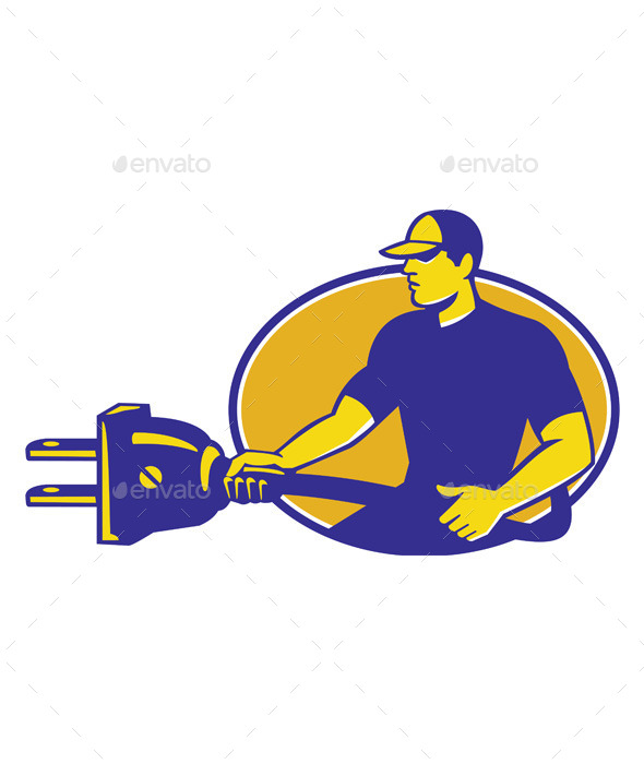 GraphicRiver Electrician Plugging Electric Plug 9936468 GraphicRiver Electrician Plugging Electric Plug 9936468