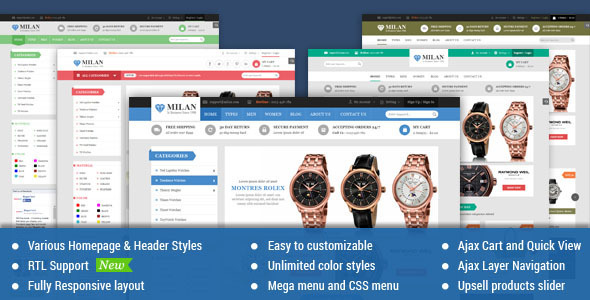 Milan - Responsive Multipurpose Magento Theme