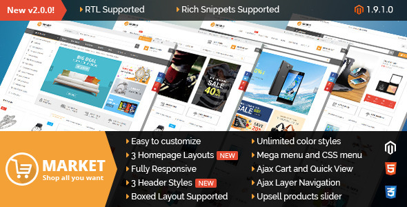 Market Premium Responsive Magento Theme Market Premium Responsive Magento Theme