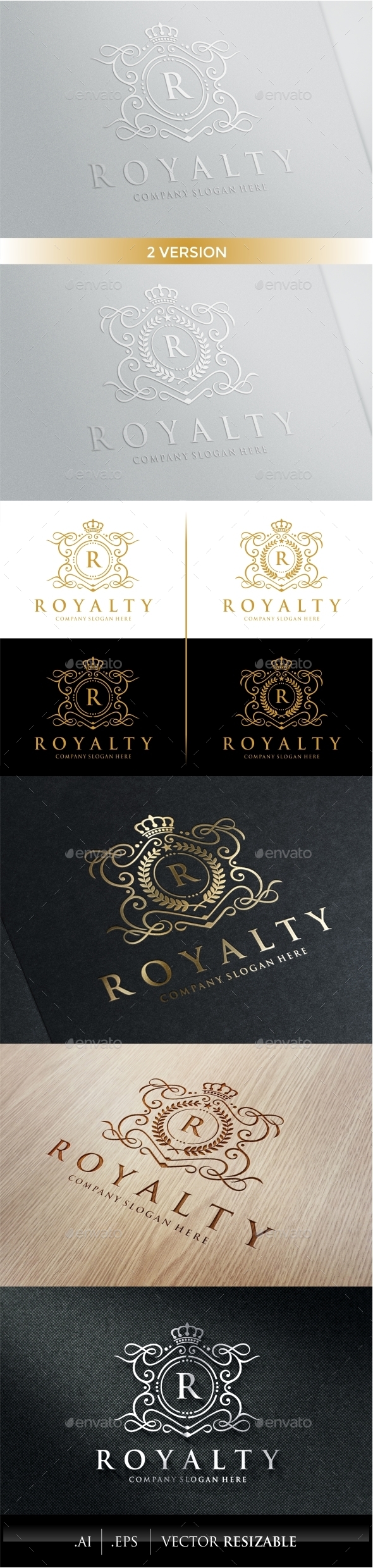 GraphicRiver Royalty Logo Template 9937190 GraphicRiver Royalty Logo Template 9937190
