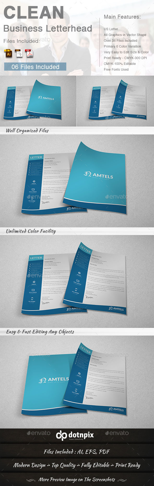 Clean Business Letterhead Clean Business Letterhead