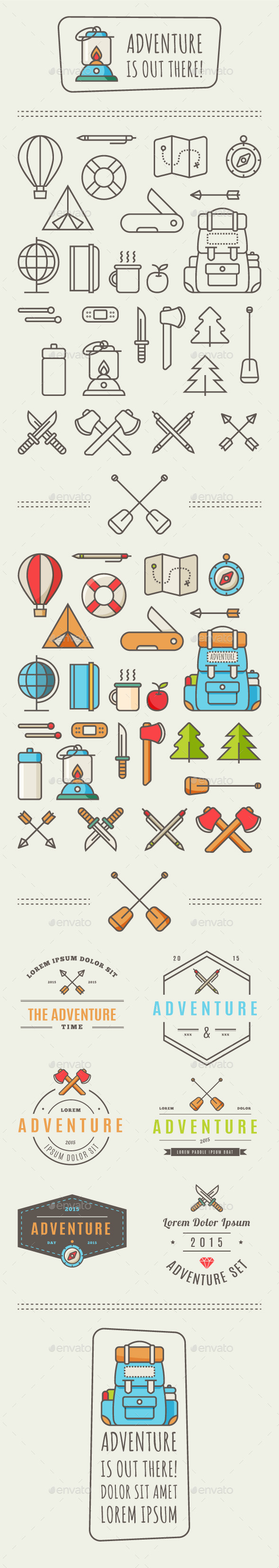 GraphicRiver Adventure Icons 9937983 GraphicRiver Adventure Icons 9937983