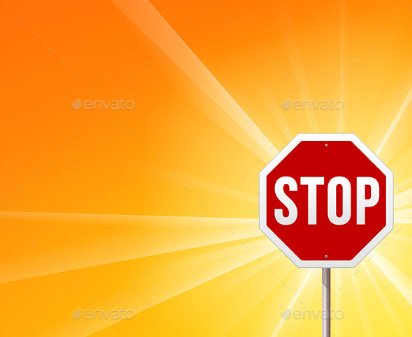 GraphicRiver Stop Sign and Sunshine 9938844 GraphicRiver Stop Sign and Sunshine 9938844