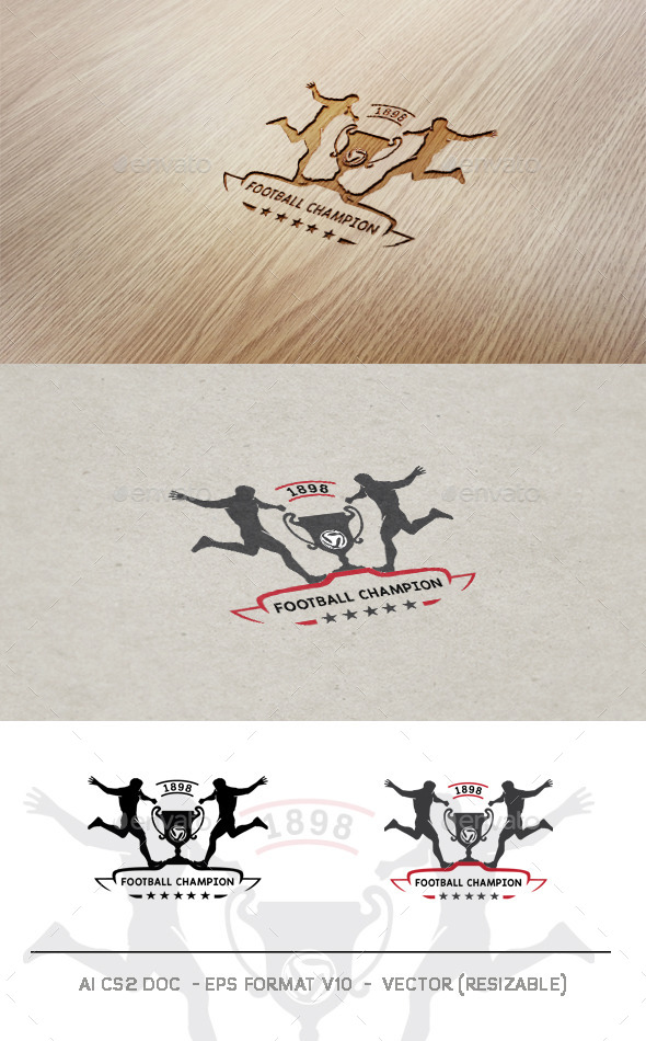 GraphicRiver Football Champion Logo 9938920 GraphicRiver Football Champion Logo 9938920