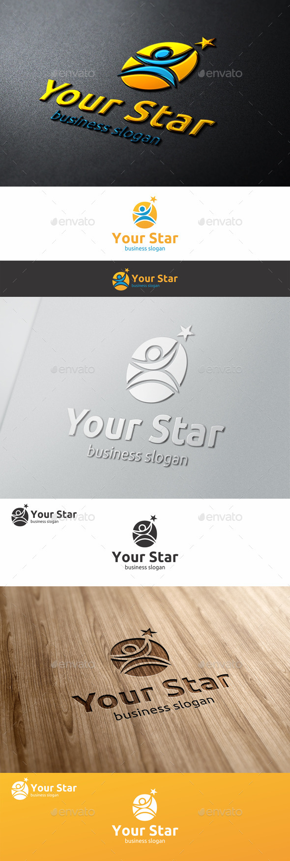 GraphicRiver Your Star Logo Successful People 9939149 GraphicRiver Your Star Logo Successful People 9939149