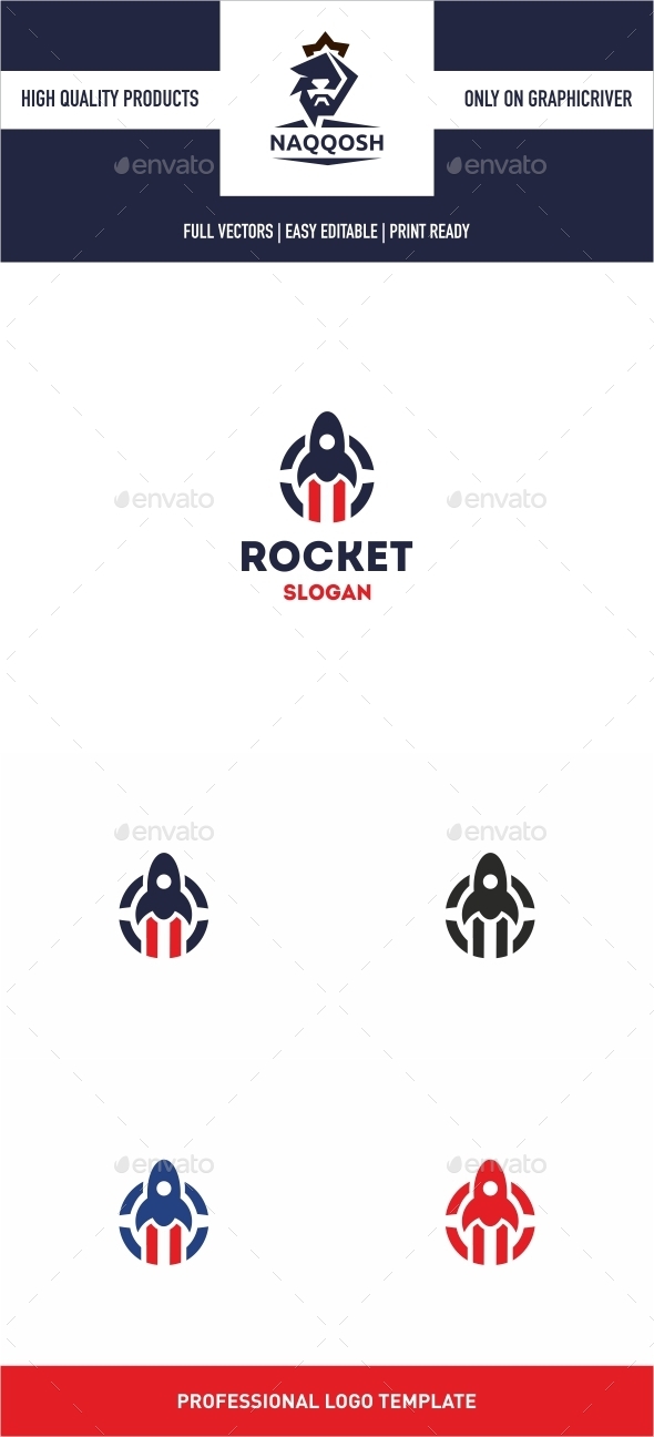 GraphicRiver Rocket Logo 9939292 GraphicRiver Rocket Logo 9939292