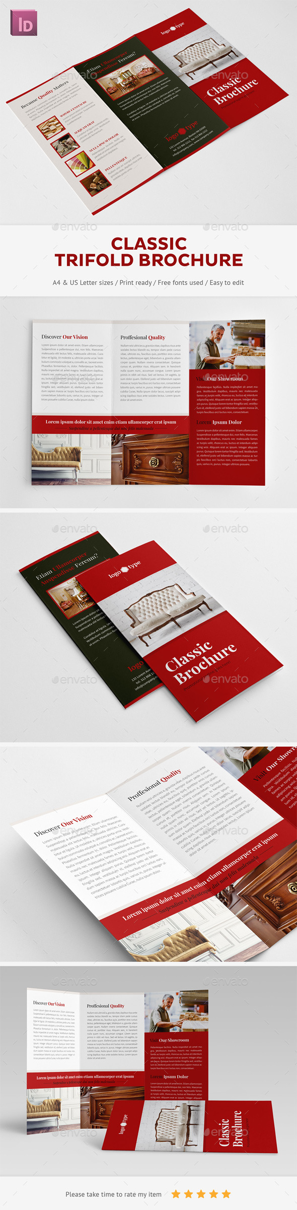 GraphicRiver Classic Trifold Brochure 9939599 GraphicRiver Classic Trifold Brochure 9939599