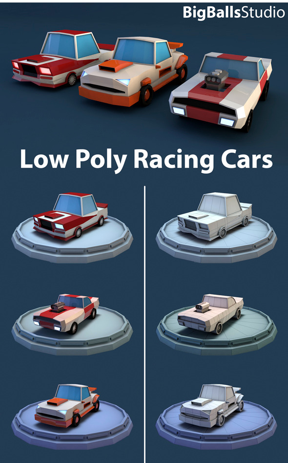 3DOcean Low Poly Racing Car 9939679 3DOcean Low Poly Racing Car 9939679