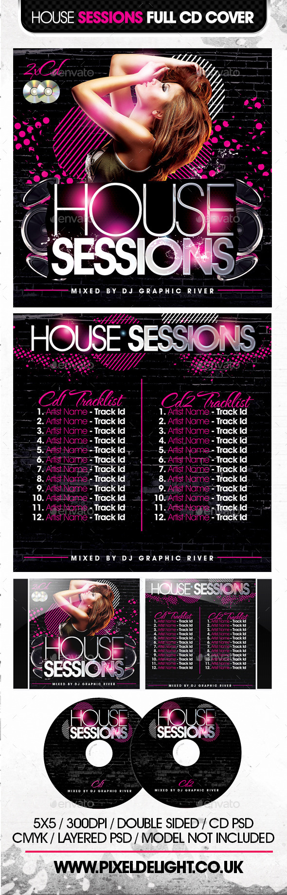 GraphicRiver House Sessions CD Cover 9939503 GraphicRiver House Sessions CD Cover 9939503