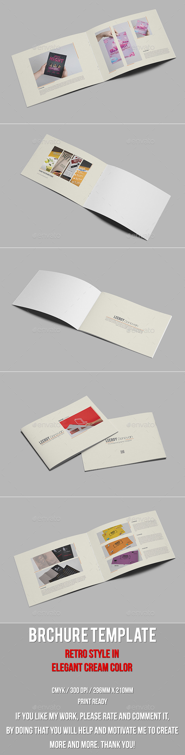 Retro style multipurpose brochure template