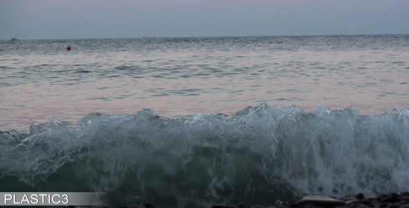 Evening Black Sea Waves Evening Black Sea Waves