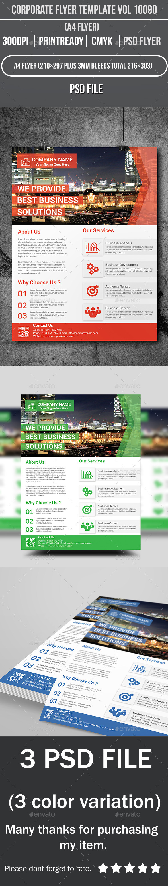 Corporate Flyer Template Vol 10090 (Corporate)