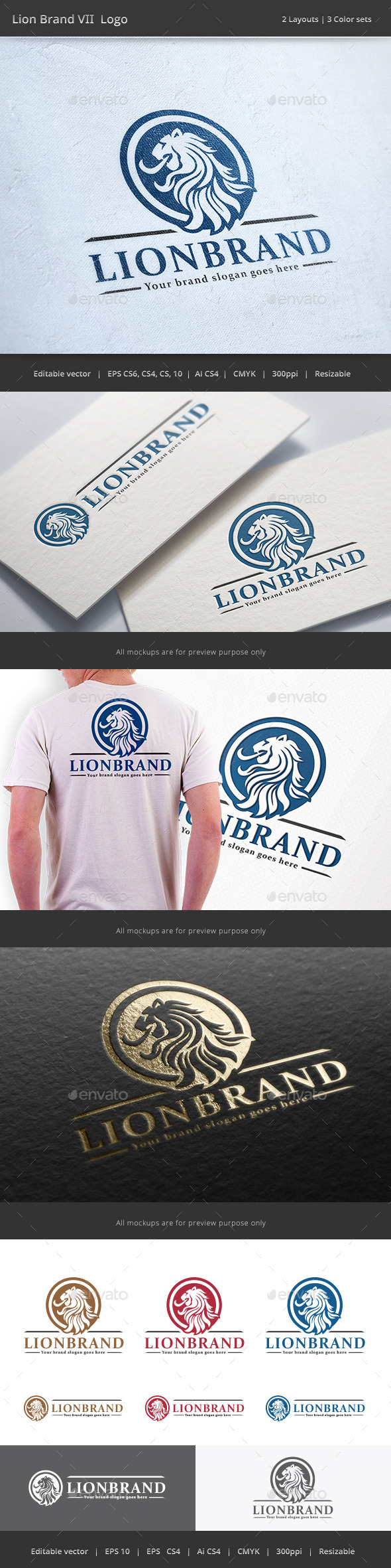GraphicRiver Lion Brand V2 Logo 9944305 GraphicRiver Lion Brand V2 Logo 9944305