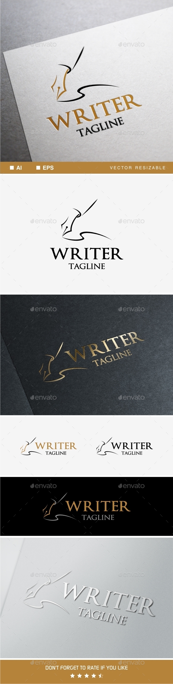 GraphicRiver Writer Logo 9941732 GraphicRiver Writer Logo 9941732
