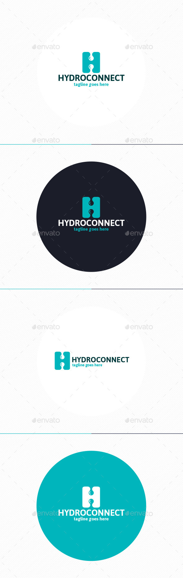 Hydro Connect Logo Letter H Hydro Connect Logo Letter H