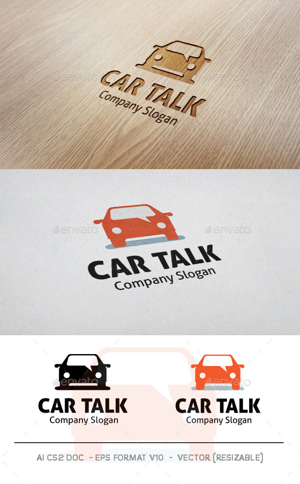 GraphicRiver Car Talk Logo 9945431 GraphicRiver Car Talk Logo 9945431