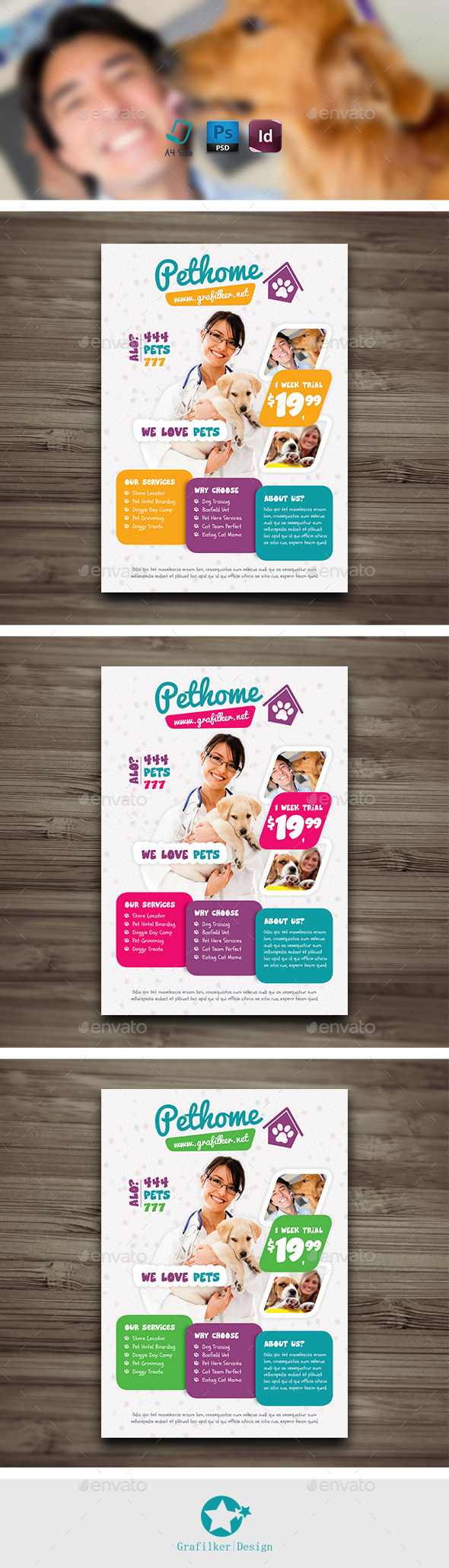 GraphicRiver Pet Shop Flyer Templates 9945780 GraphicRiver Pet Shop Flyer Templates 9945780