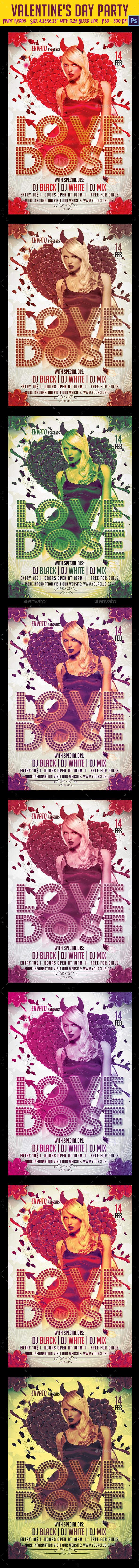 GraphicRiver Valentine s Day Party Flyer 9946419 GraphicRiver Valentine s Day Party Flyer 9946419