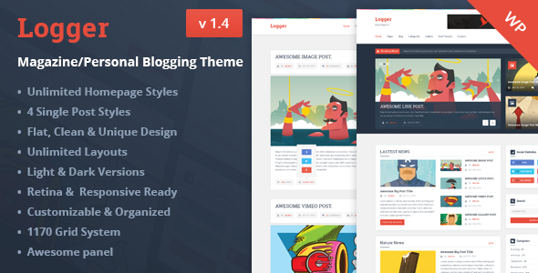 Logger Magazine Personal Blogging Theme Logger Magazine Personal Blogging Theme