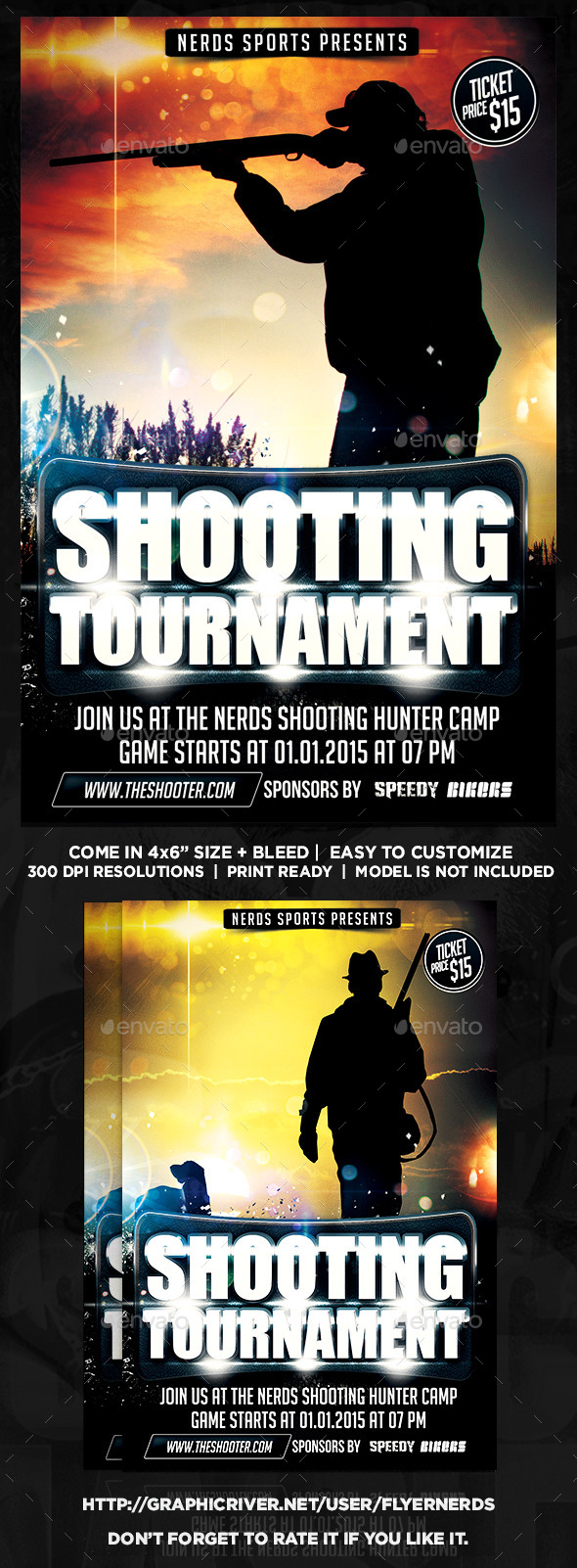 Hunting Tournament Sports Flyer (Sports)