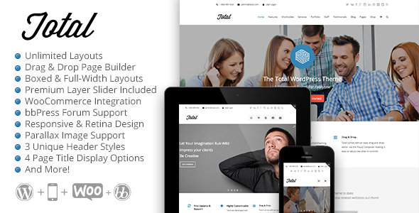 Total Responsive Multi-Purpose WordPress Theme Total Responsive Multi-Purpose WordPress Theme