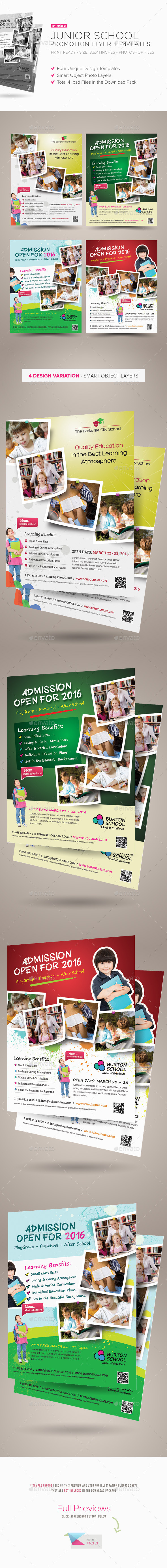 Junior School Promotion Flyers Junior School Promotion Flyers