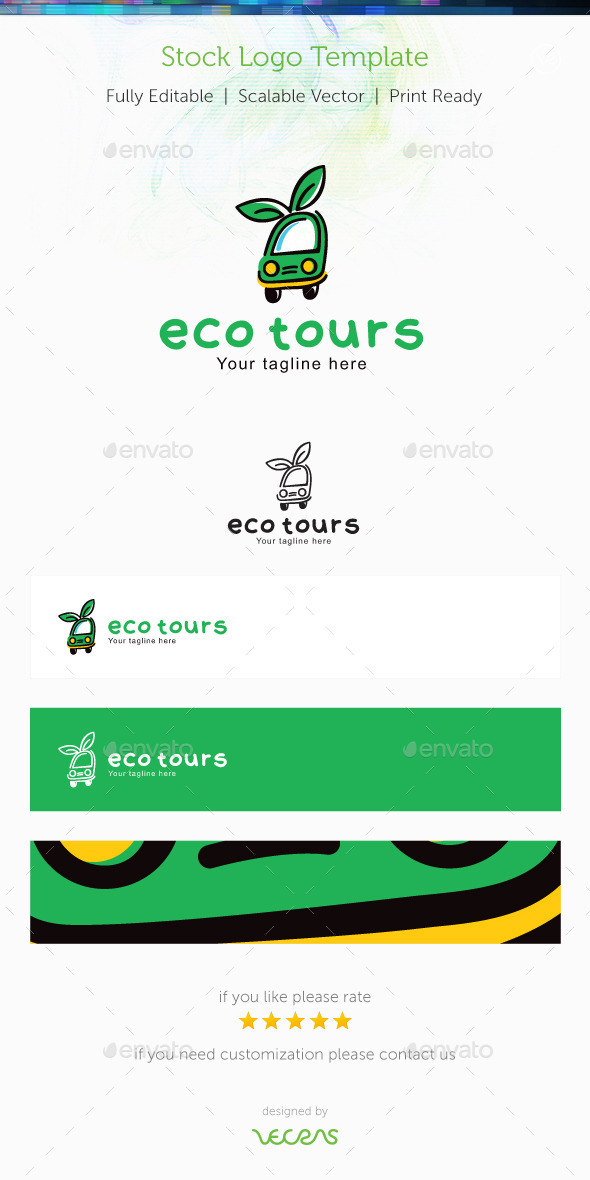 Eco Tours Stock Logo Template (Symbols)