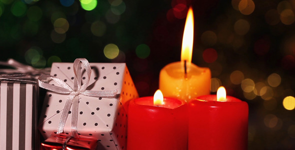 Candles and Gift Box 2 Candles and Gift Box 2